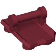 Lego deska (destička) 2x3 s madlem invertovaná, tmavě červená (6220561)